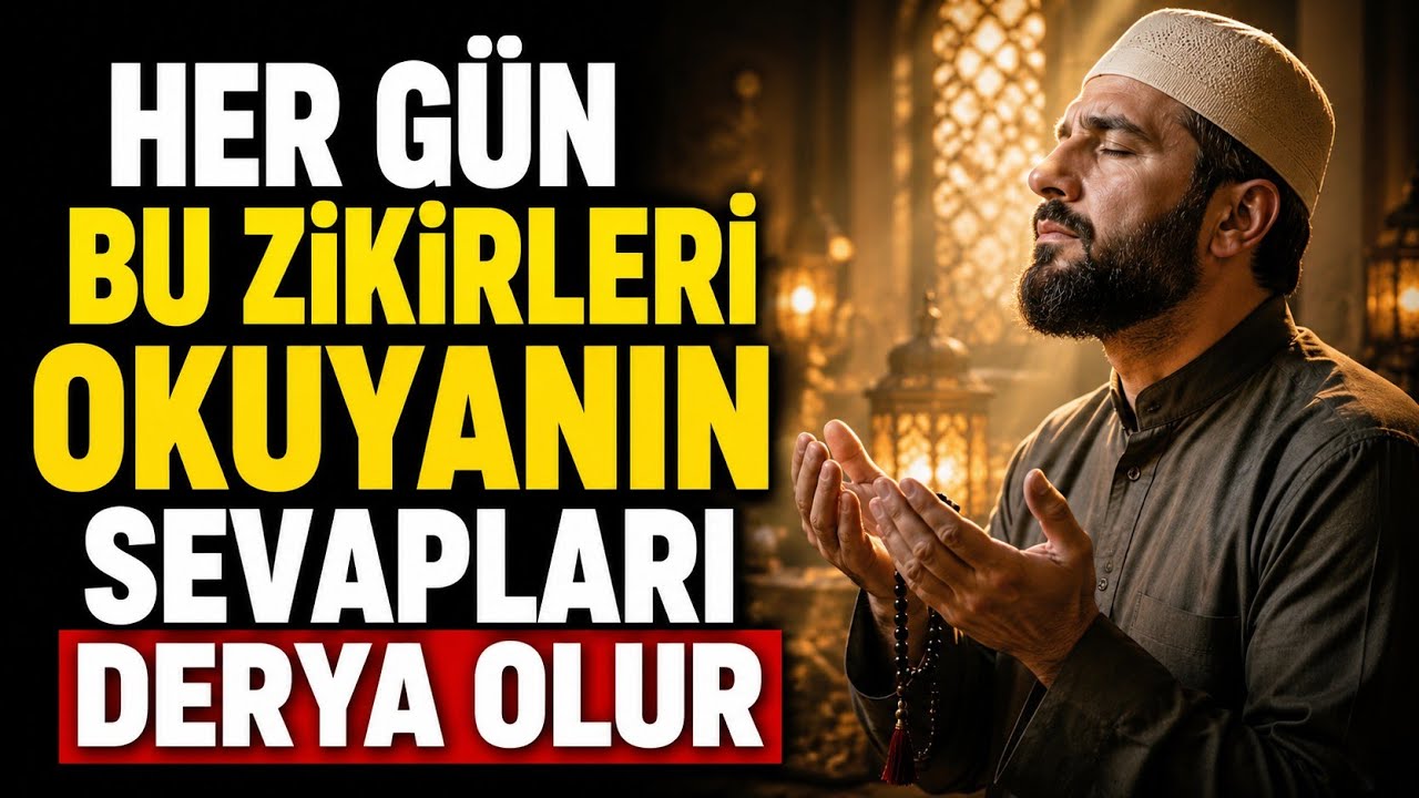 Her gün bu zikirleri okuyanın Sevapları derya olur taşar  | faziletli zikirler dualar