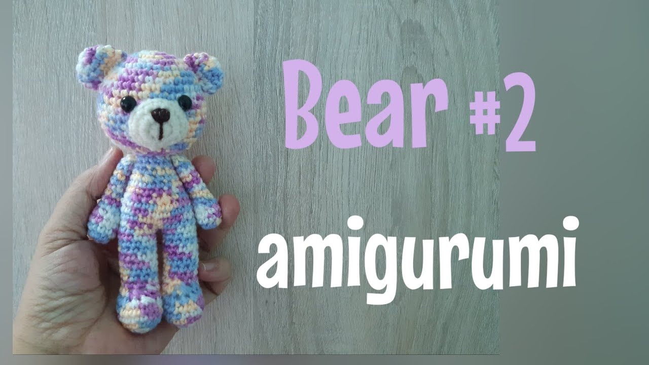 EP.125 สอนถักตุ๊กตาหมีโครเชต์ #2 /How to crochet bear amigurumi part 2./Free pattern./Bear crochet