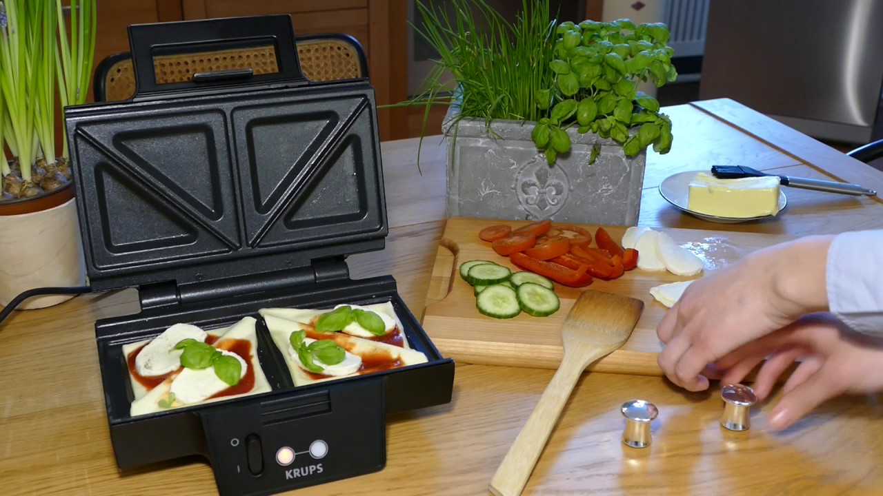 Pizza Sandwiches aus Blätterteig im Sandwichmaker