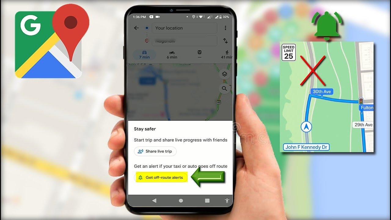 How to Enable Wrong Route Alerts on Google Maps in Android