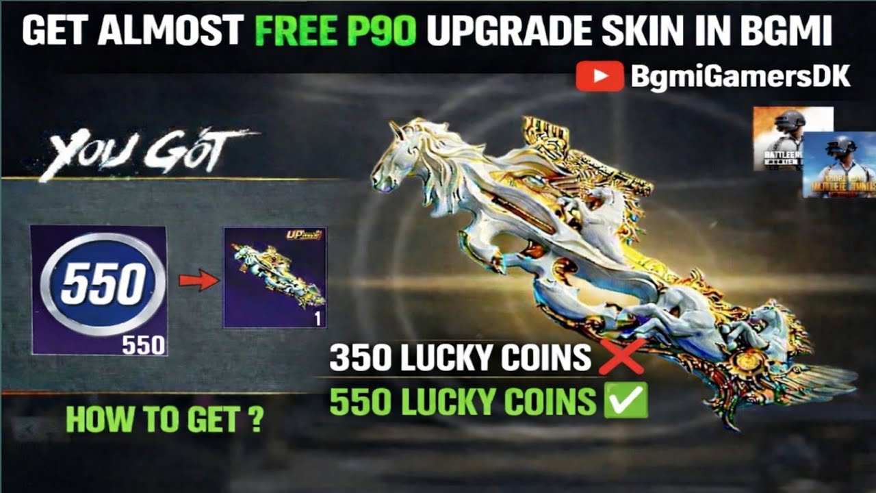 OMG Free P90 Skin 0 UC | Unlimited Free Luck Coin | 3 Skin Free P90,QBZ,MK14