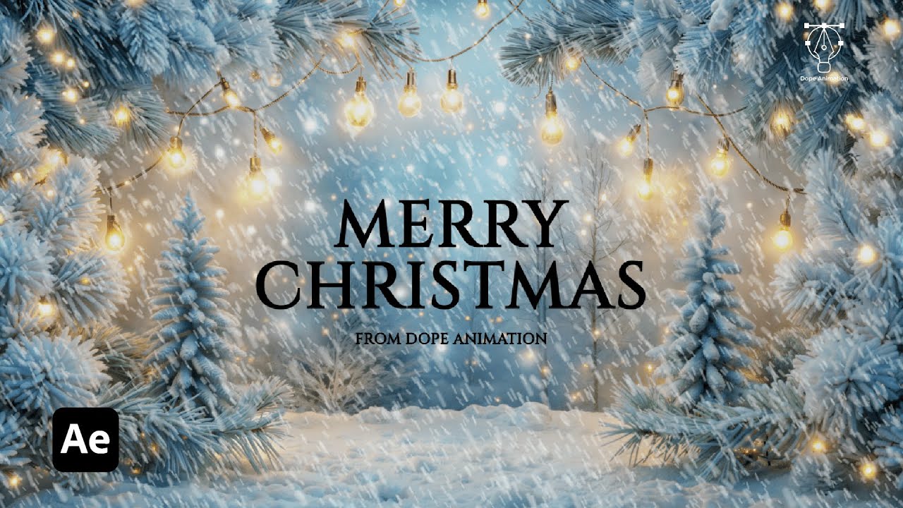 Create Animated Christmas Video in After Effects - Easy