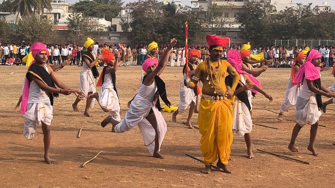 मी धनगरी|प्रजासत्ताक दिनानिमित्त सांस्कृतिक कार्यक्रम योगेश्वरी नूतन हायस्कूल मंदिर विभाग, अंबाजोगाई