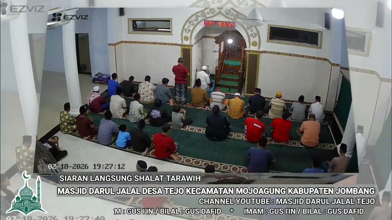 TARAWIH & WITIR HARI 1 RAMADHAN 1447 H / 2026 M | MASJID DARUL JALAL