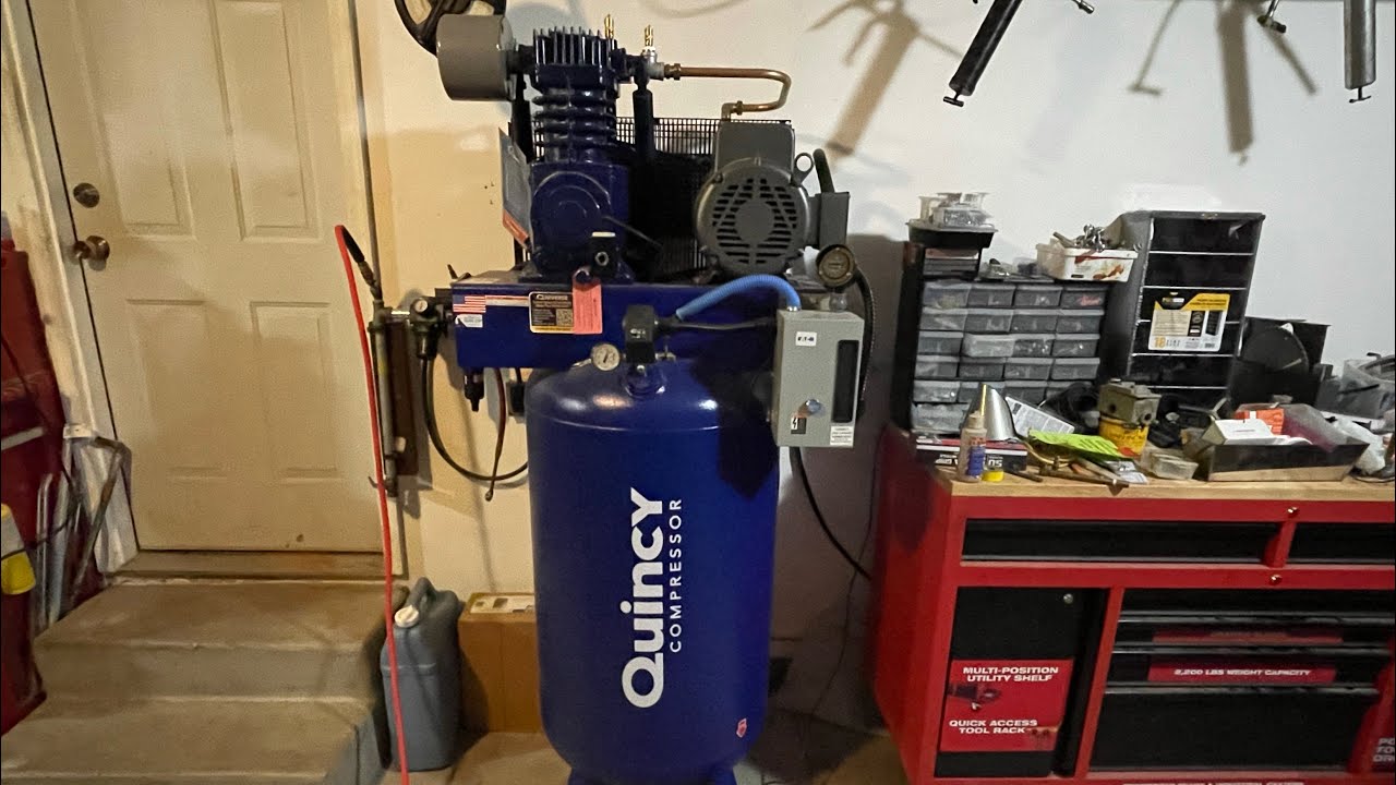 A “Maxed Out” Quincy 7.5 HP Air Compressor, Milton Air Products & Easy “NO-Cut” Hour Meter Install