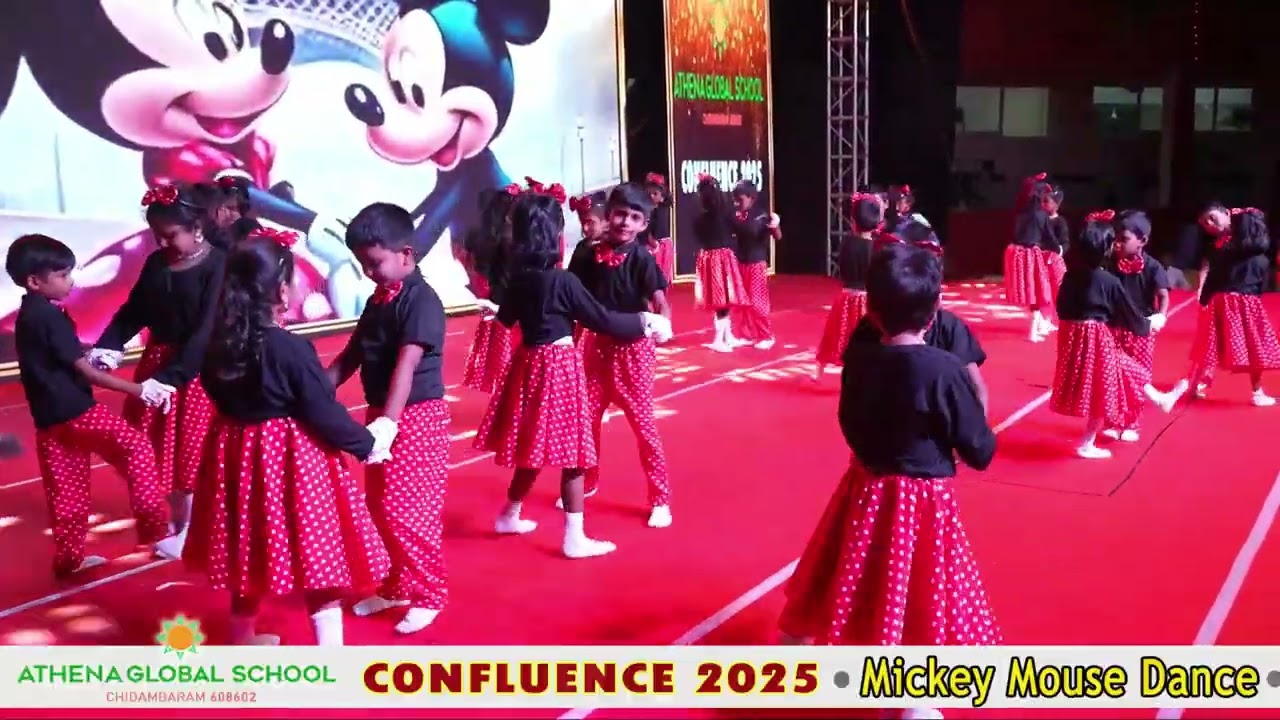 🐭 Confluence 2025 | 🎶 Mickey Mouse Dance | 🎓 Athena Global School Annual Day 🐭