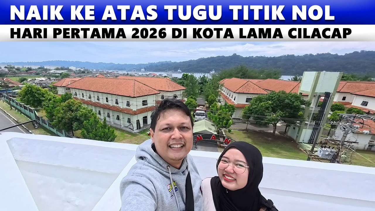 Suasana Tahun Baru 2026 Di Kota Lama Cilacap, Bisa Naik Ke Atas Tugu Titik Nol Cilacap