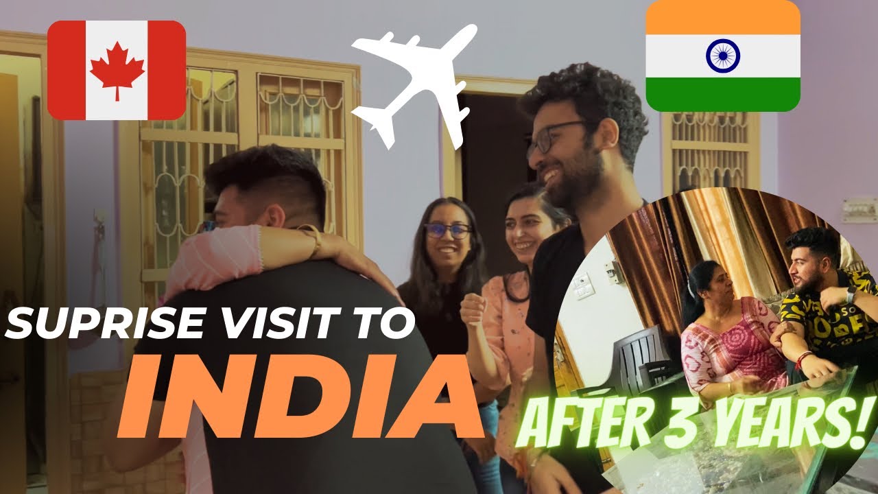 SURPRISE VISIT FROM CANADA 🇨🇦 TO ✈️ INDIA! AFTER 3 YEARS🥹🇮🇳 EMOTIONAL #canada #india #surprise