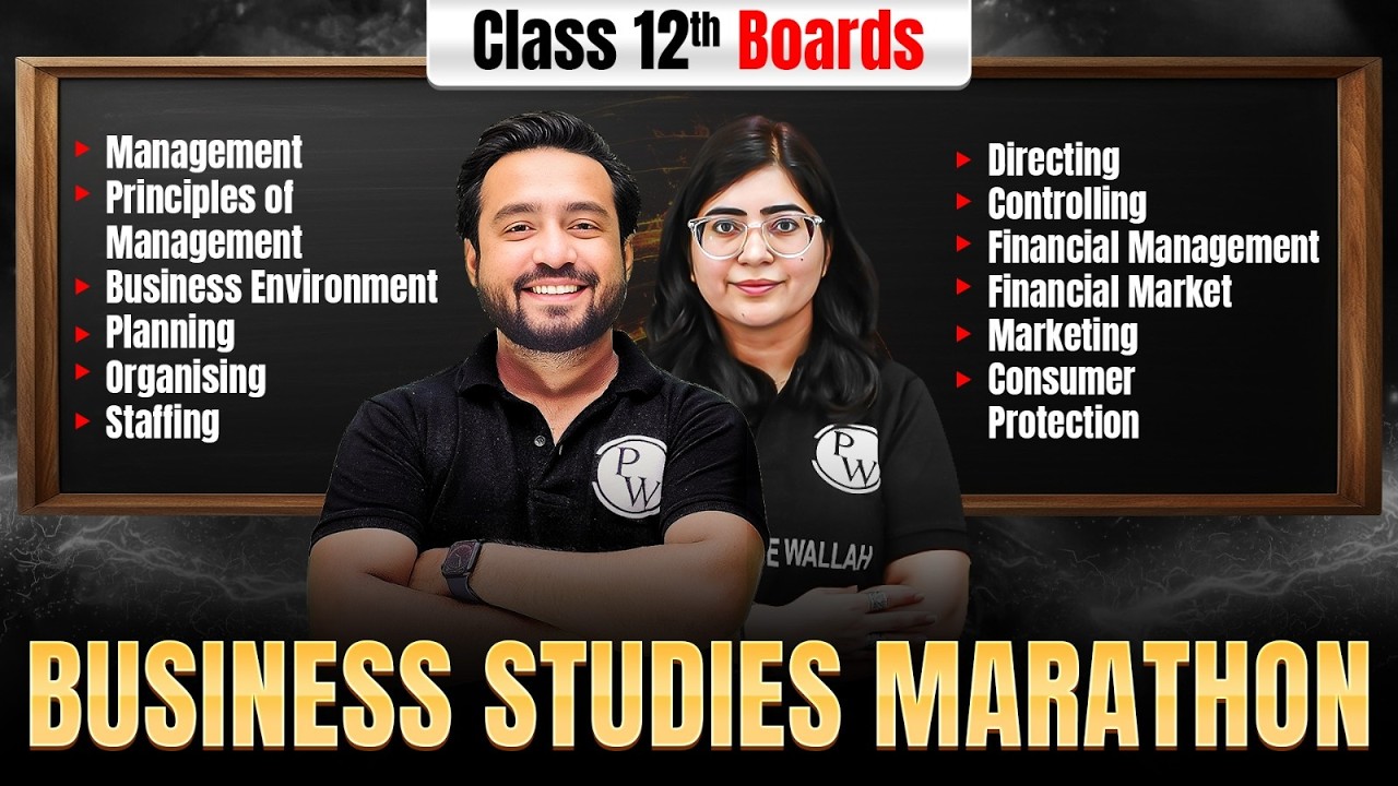Class 12 Business Studies Full Syllabus Marathon 🔥| Board Exam 2026 Preparation
