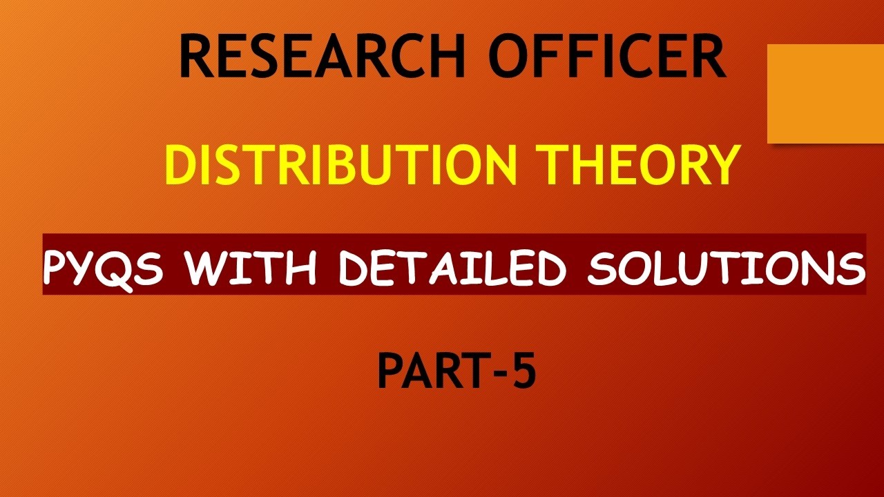 DISTRIBUTION THEORY FULL STUDY THROUGH MCQs | RESEARCH OFFICER | STATISTICS | KERALA PSC