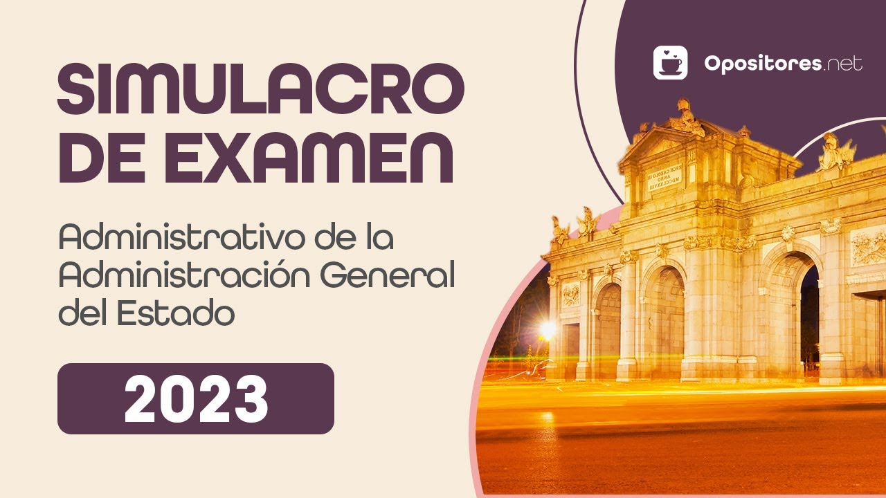 Simulacro de Examen 2023 📖 || C1 Administrativo de la Administración General del Estado