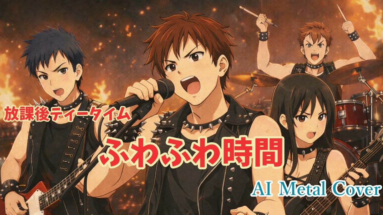 放課後ティータイム【ふわふわ時間】AIでメタルカバーしてみた