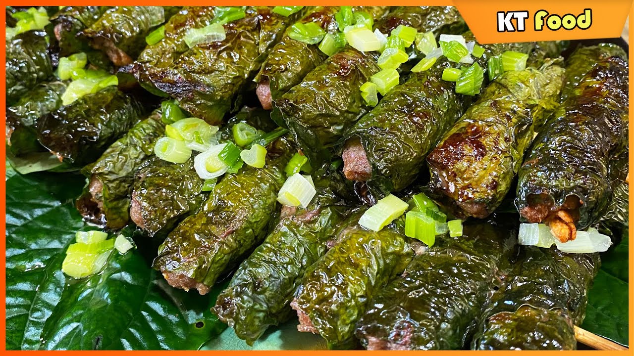 B&Ograve; CUỐN L&Aacute; LỐT Cấp Tốc - Thơm Ngon Hấp Dẫn [ C&aacute;ch Pha Mắm N&ecirc;m Ngon ] Beef in Betel Leaves Recipe