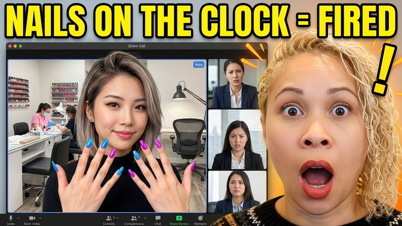 Nails Done on the Clock?! Gen Z Gets Fired for Zoom Call From a Nail Salon!