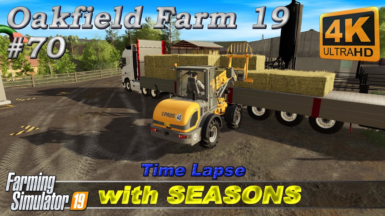Cultivating & planting cotton, making & collecting hay bales | Oakfield Farm | FS19 TimeLapse #70 4K