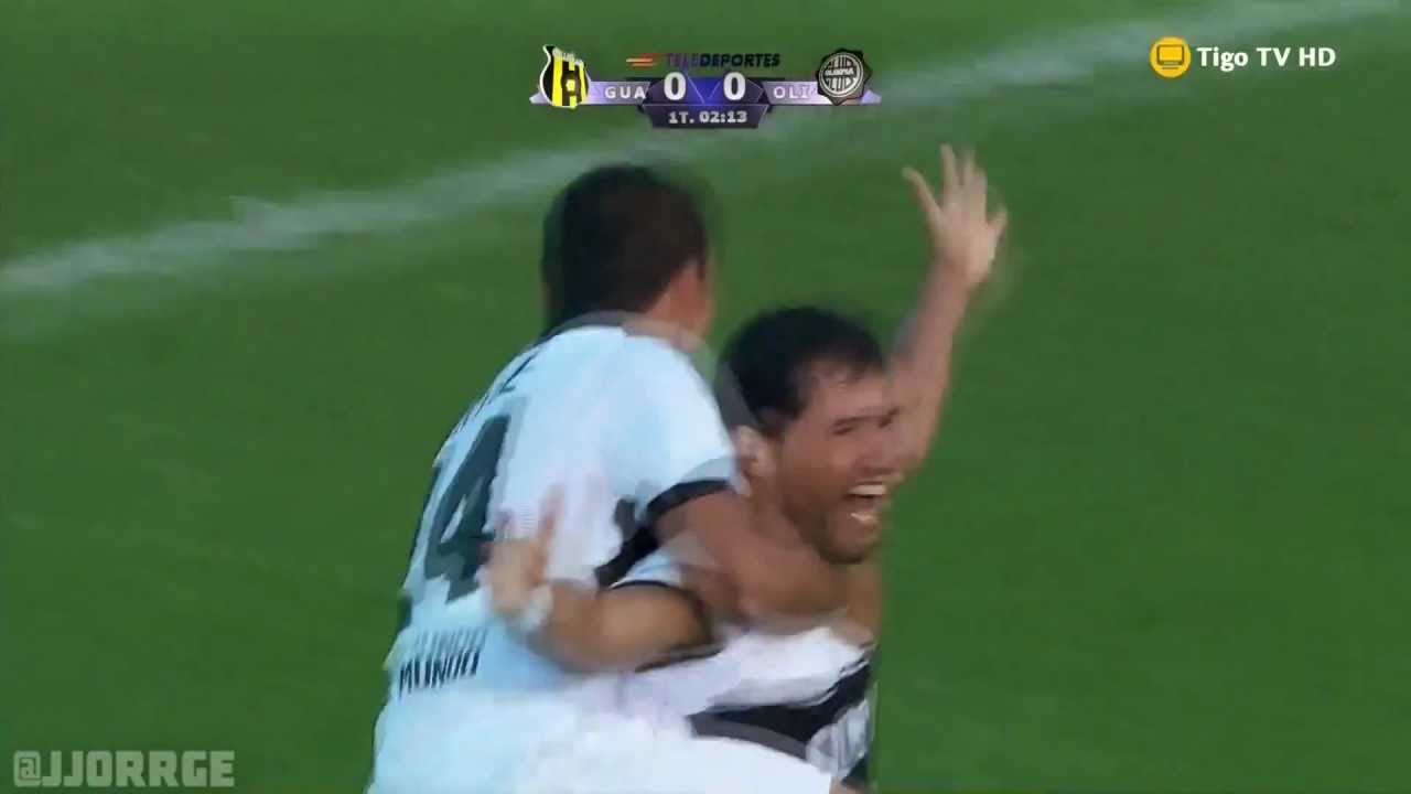 [HD] Golazo de Freddy Bareiro. Guaran&iacute; vs. Olimpia. Apertura 23/02/2013