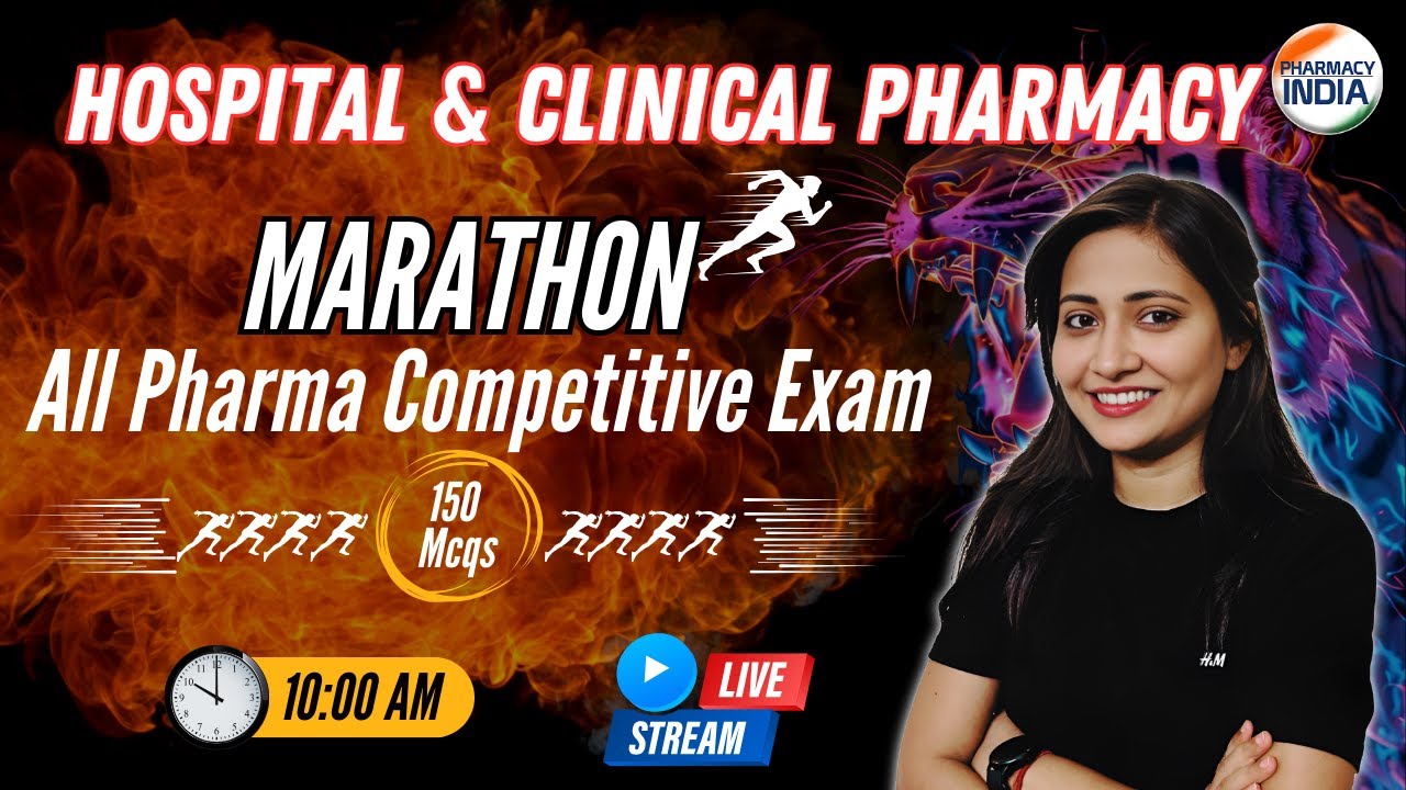 Hospital & Clinical Pharmacy | Total 150 Questions | Non Stop-3 Hours #pharmacyindia #pharmastudent