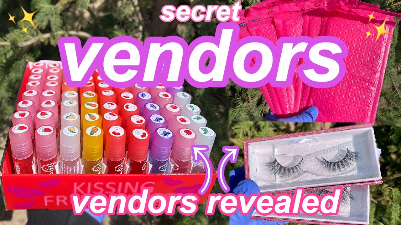 SECRET VENDORS REVEALED ✨ | VENDORS LIST FOR A SMALL BUSINESS (wholesale glosses, lashes & more)