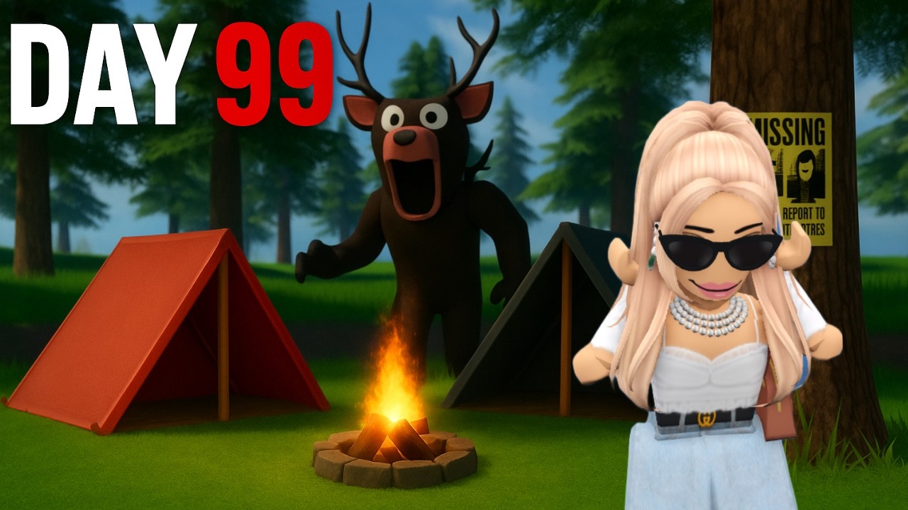 МОГУ ЛИ Я ВЫЖИТЬ 99 ДНЕЙ В ЛЕСУ? *ужасы роблокса*