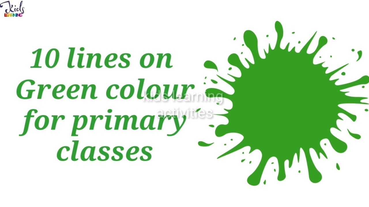 10 Lines On Green Colour In English | Essay On Green Colour #ColourDay #FewLinesOnGreenColor