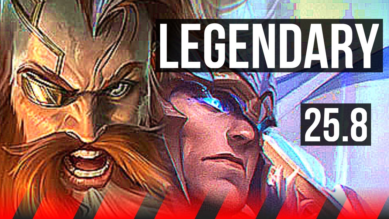 OLAF vs GAREN (TOP) | 10/1/5, Legendary | NA Challenger | 25.8