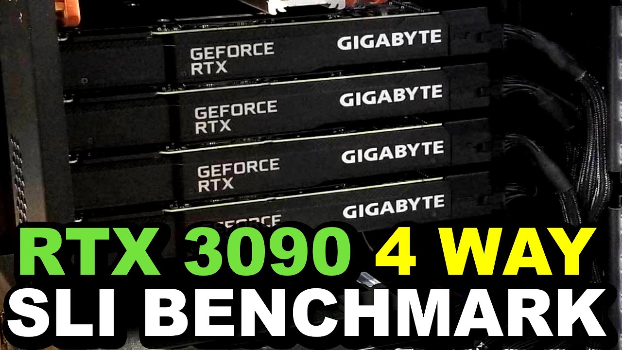 RTX 3090 4 Way SLI | Multi GPU vs Single GPU | NVIDIA SLI vs Single Card | SLI 2022 | 3090 NVLINK