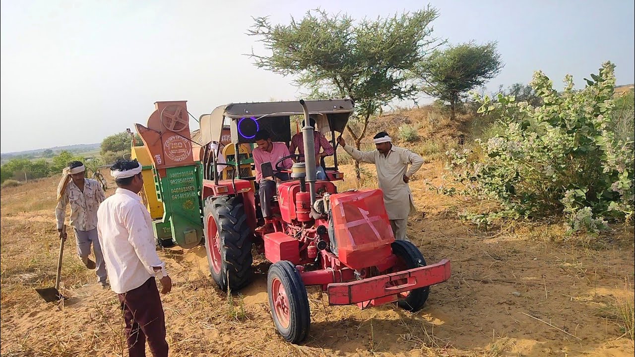 Mahendra 475 DI Tractor Thresher me full pavar ke sath // tractor video // #mhendra  