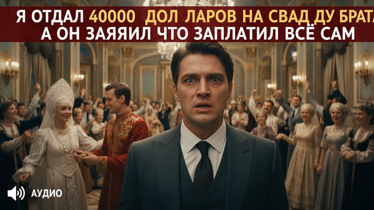 Я отдал 40000 долларов на свадьбу брата а он заявил что заплатил всё сам и семья ему поверила