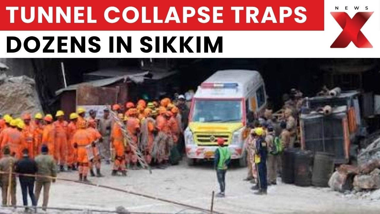 Sikkim Tunnel Collapse: 12 Feared Trapped in Namchi, Massive Rescue Operation Underway