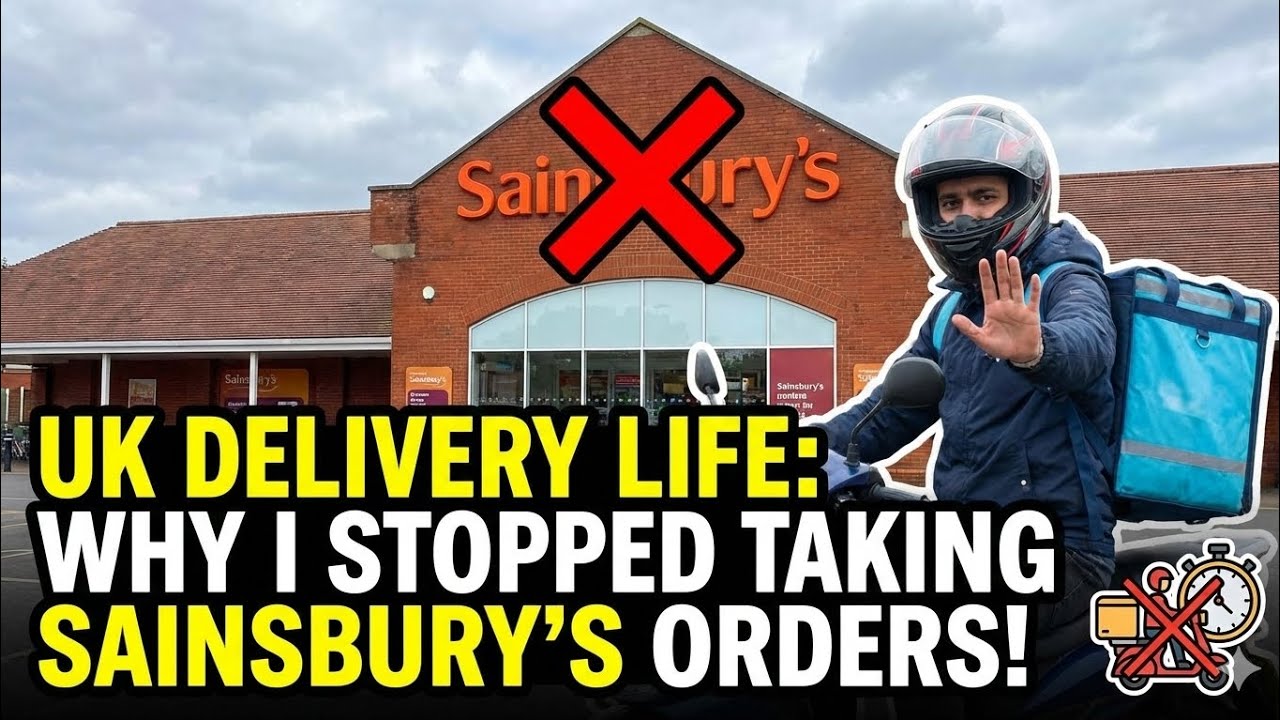UK Delivery Life: Why I Stopped Taking Sainsbury’s Orders! 🚫🛵 l Vlog 28