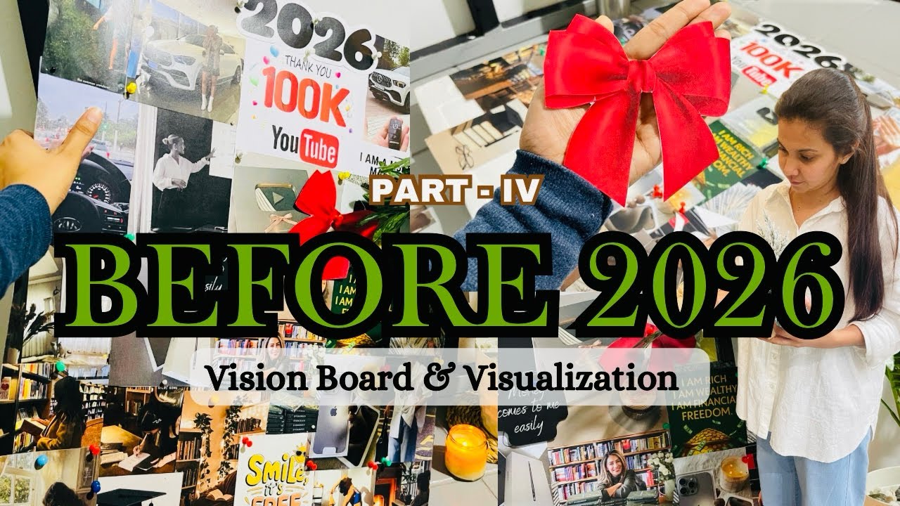 2026 ඔයාගේ ජීවිතේ සාර්ථකම අවුරුද්ද කරගන්න | හීන හැබෑ කරන Vision Board එක සහා Visualization