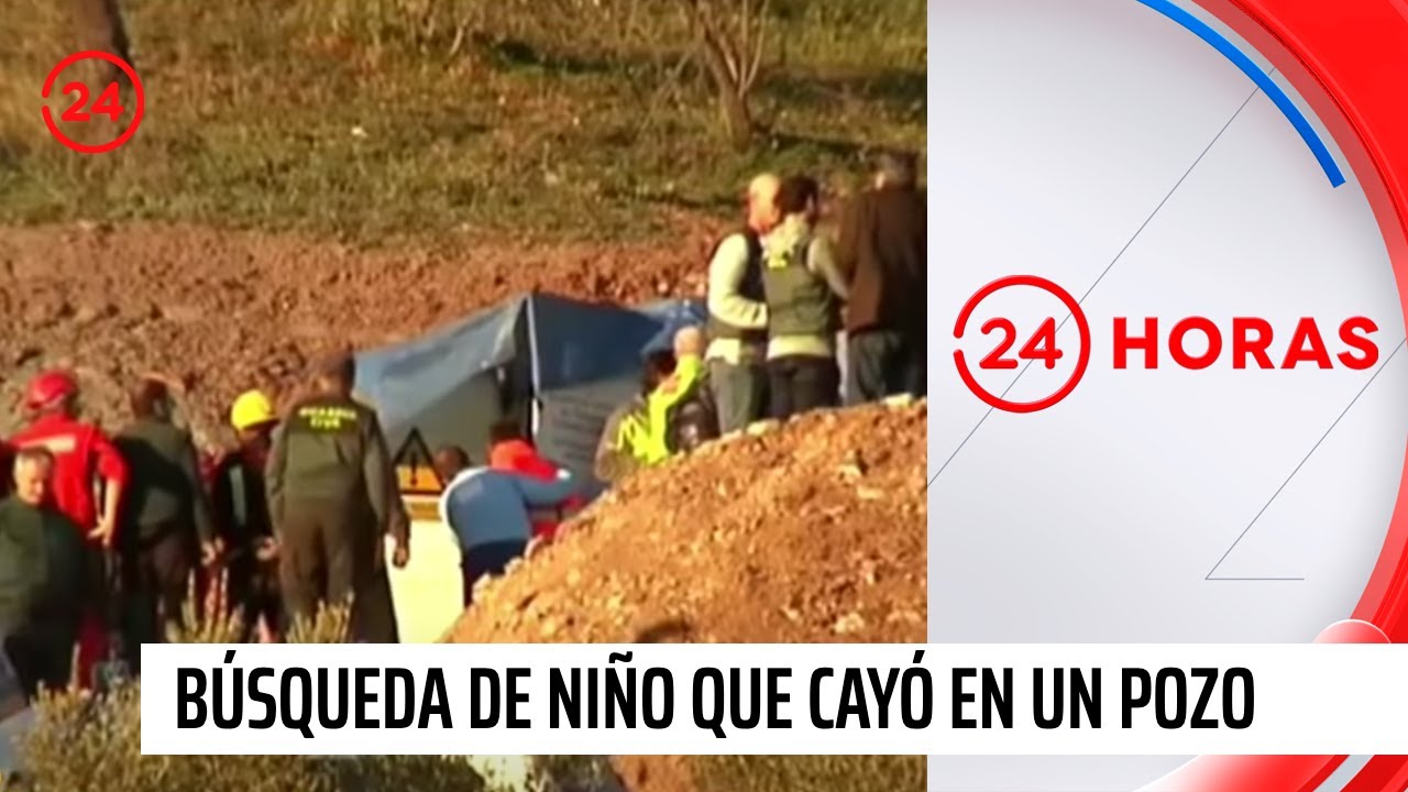 Desesperada búsqueda de un niño que cayó en un estrecho pozo en España | 24 Horas TVN Chile