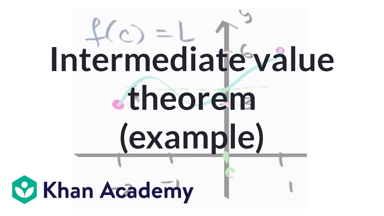 Intermediate value theorem example | Existence theorems | AP Calculus AB | Khan Academy