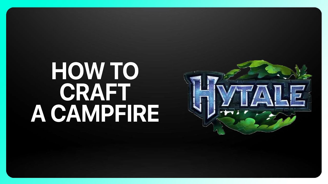 How To Craft A Campfire In Hytale 2026! Tutorial