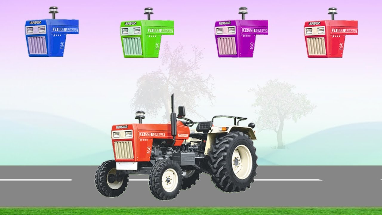 CORRECTLY GUESS THE COLOR OF THE TRACTOR CONSTRUCTION VEHICLE