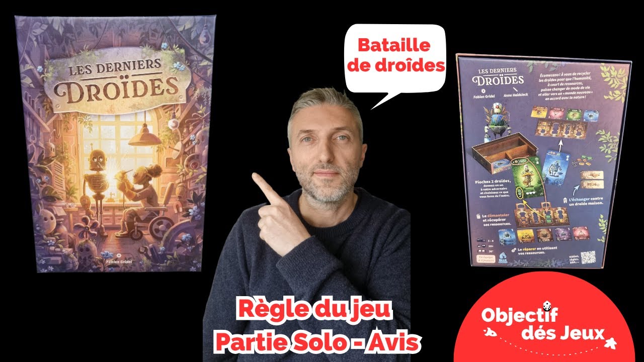 Les derniers Droides Comment jouer une partie solo avec vidéo règle du jeu de société. Blue cocker
