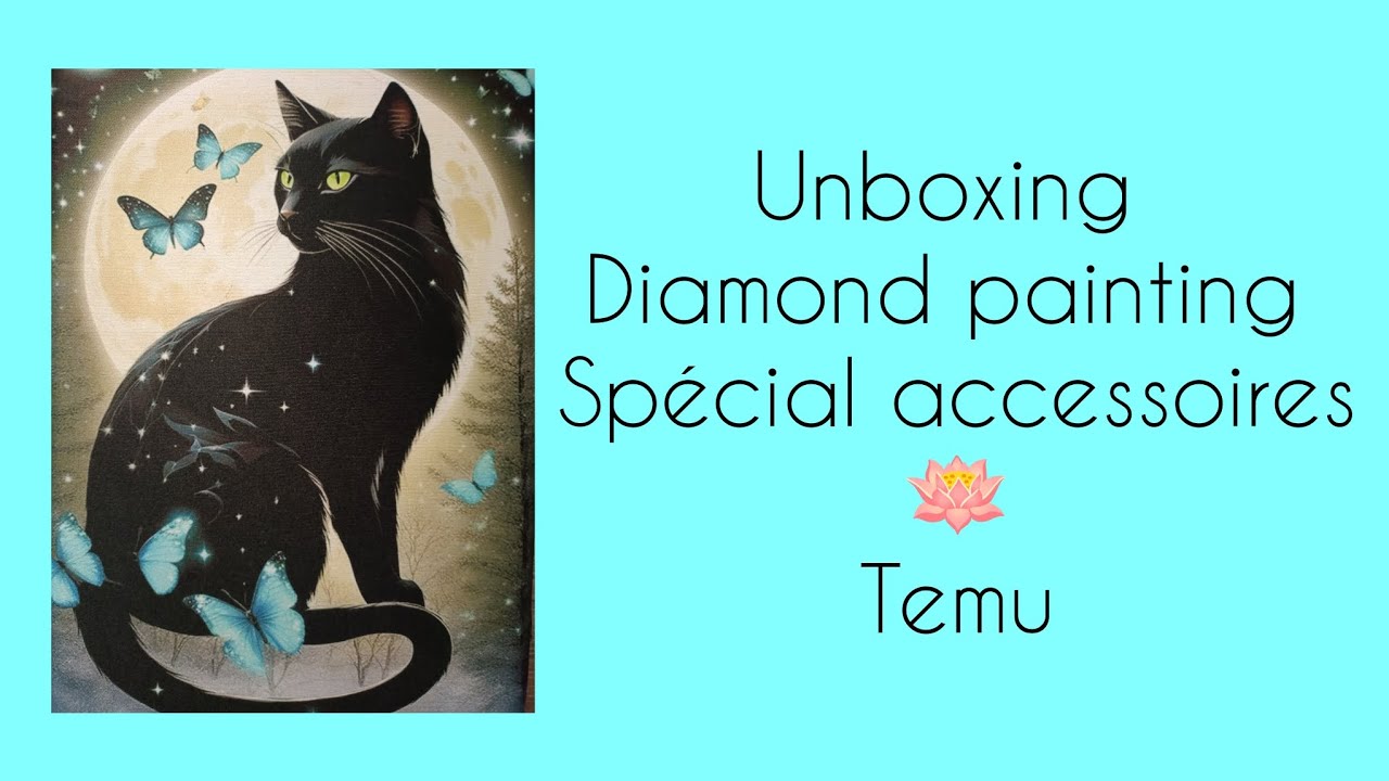 🪷#unboxing #temu 🪷 de jolies choses pour le #diamondpainting 😻💖