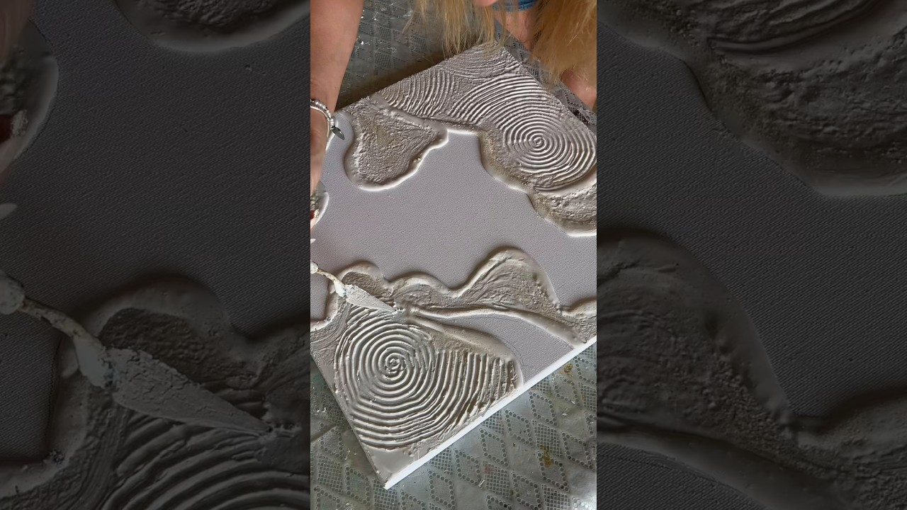 A New Series Begins | Textured Relief Painting Process. Modern Art. Texturing. Original artwork