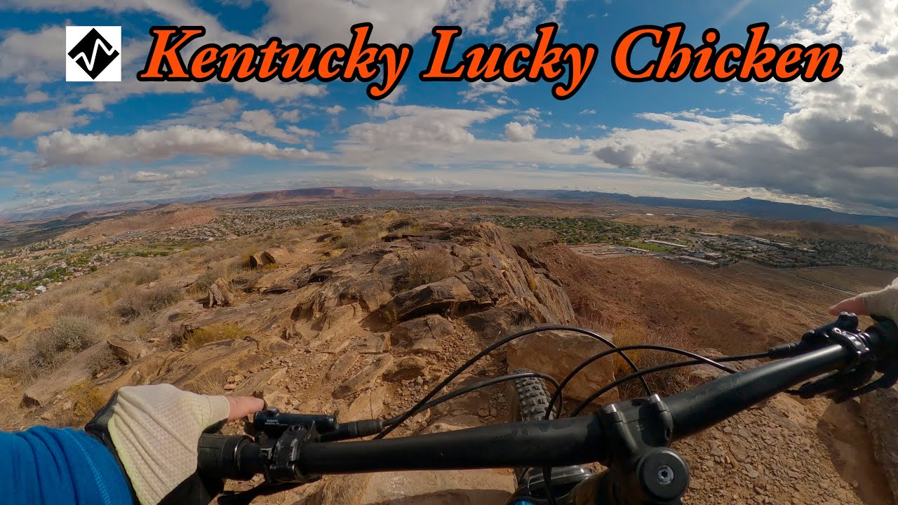 Expert mountain bike trail in St. George, UT - Kentucky Lucky Chicken