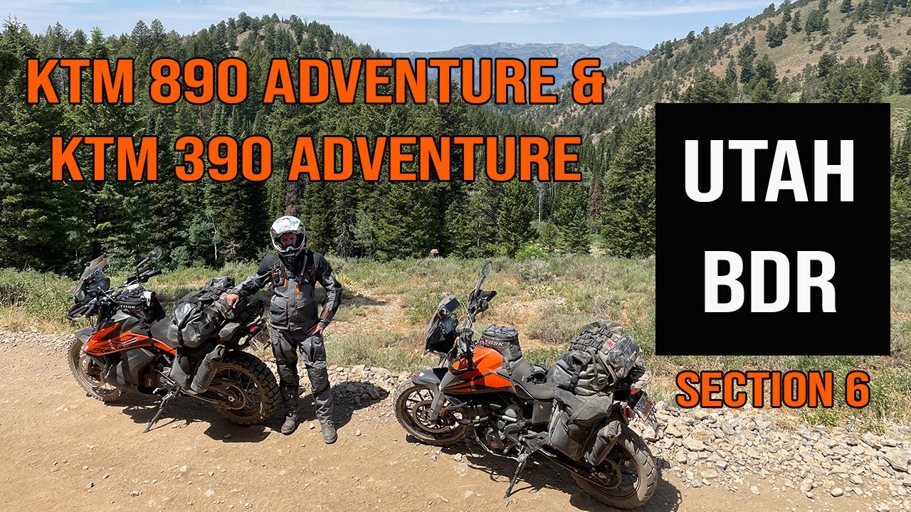 KTM 890 Adventure & KTM 390 Adventure - Utah BDR Northern Section 6 to Bear Lake