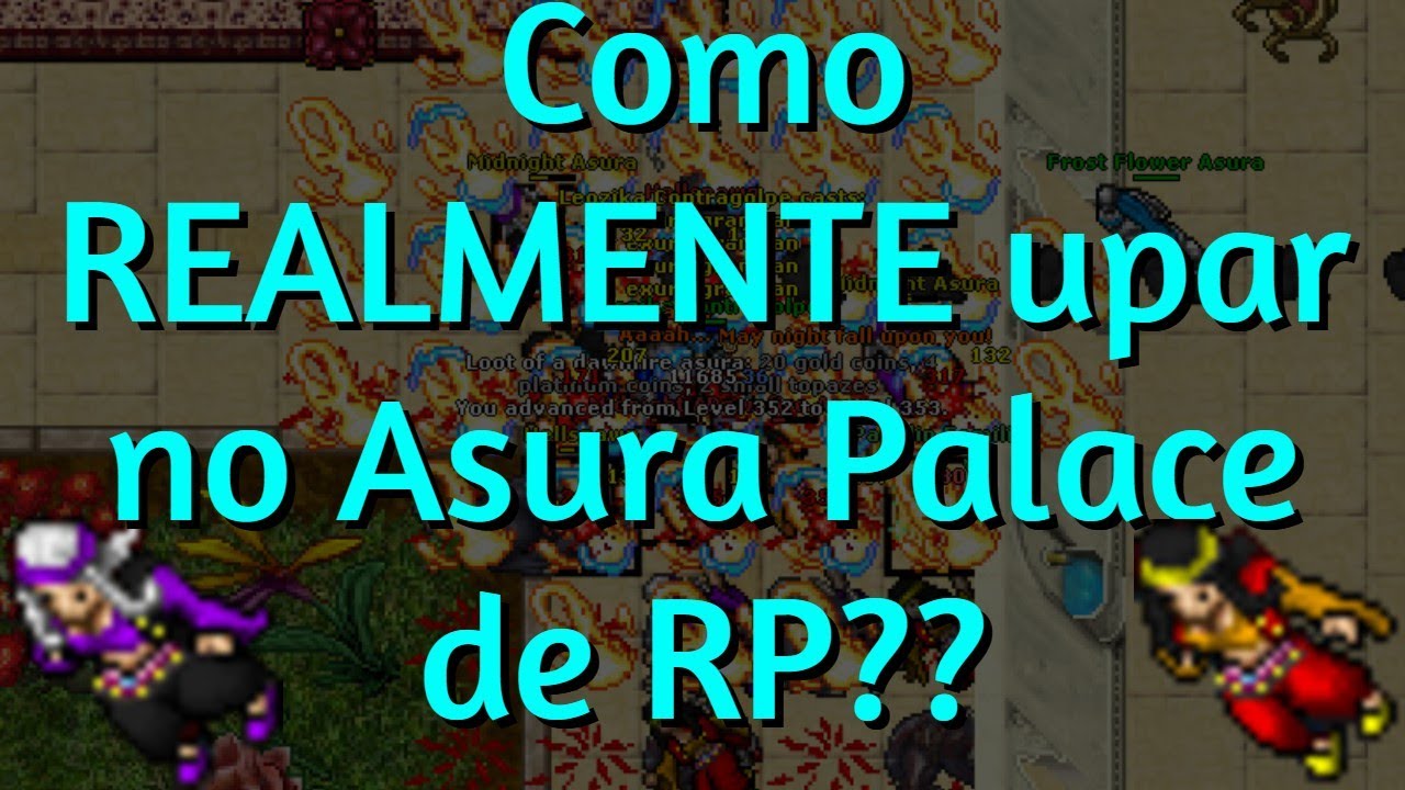 Tibia | Como REALMENTE upar no AsuraPalace de RP (300+) solo? Fazendo 6.7kkXP e 250k PROFIT hora