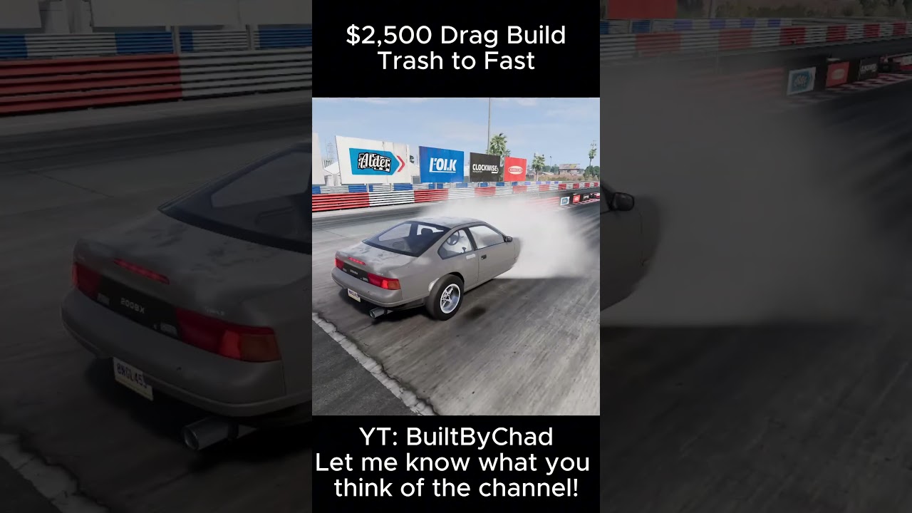 $2,500 BeamNG Drag Build &ndash; We Aimed for 9s&hellip; It Ran 6s!