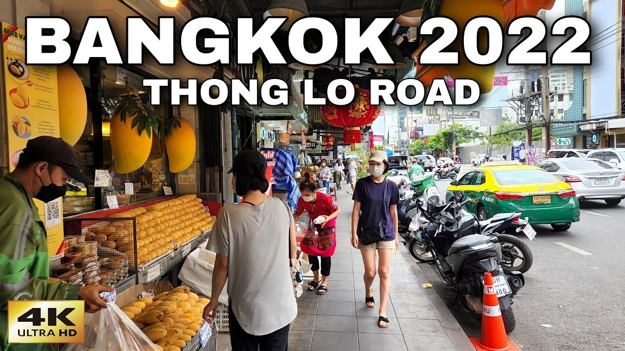 [4K] Bangkok Morning Walk - THONGLOR Road (Sukhumvit 55)