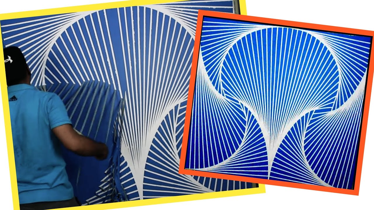 Easy Interior Painting Design Ideas With Tape.