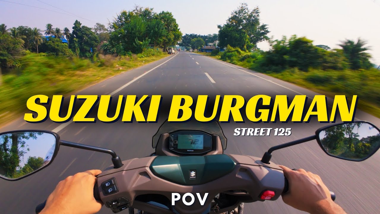 2025 Suzuki Burgman Street 125 | POV Ride ASMR | 4K | RevVibes