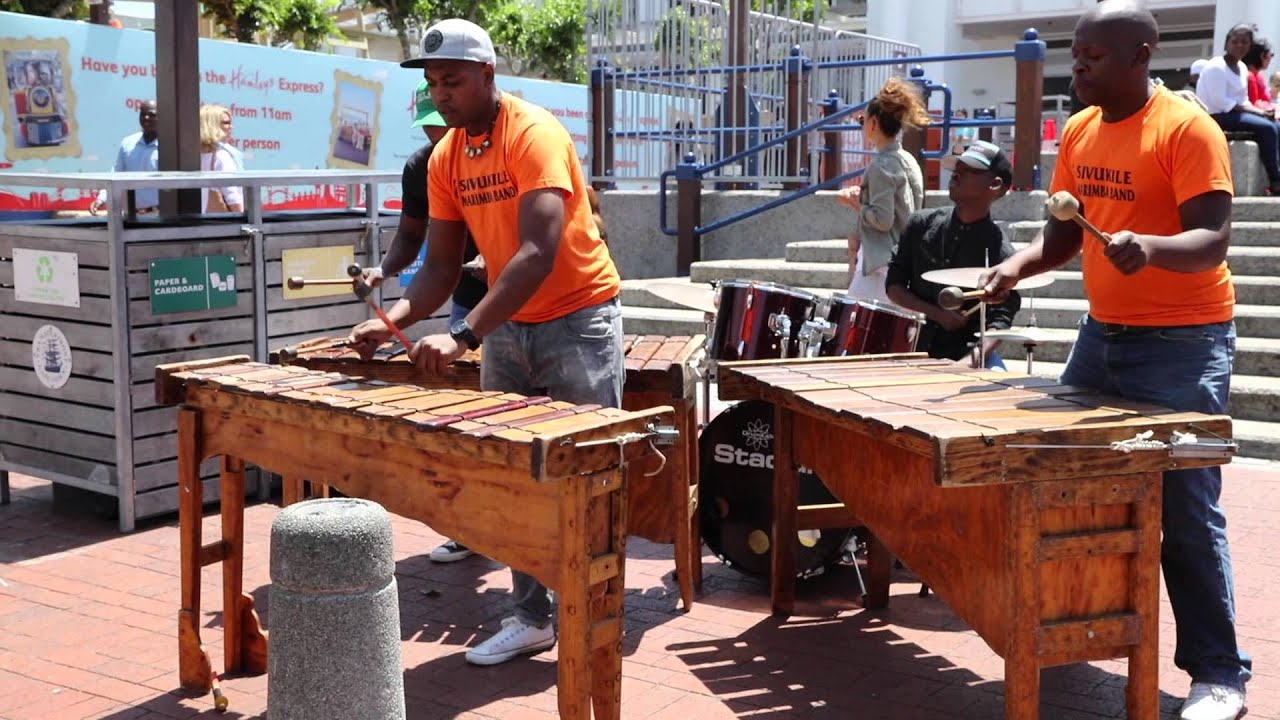 V&A Waterfront african xylophone Sivukile Marimba band