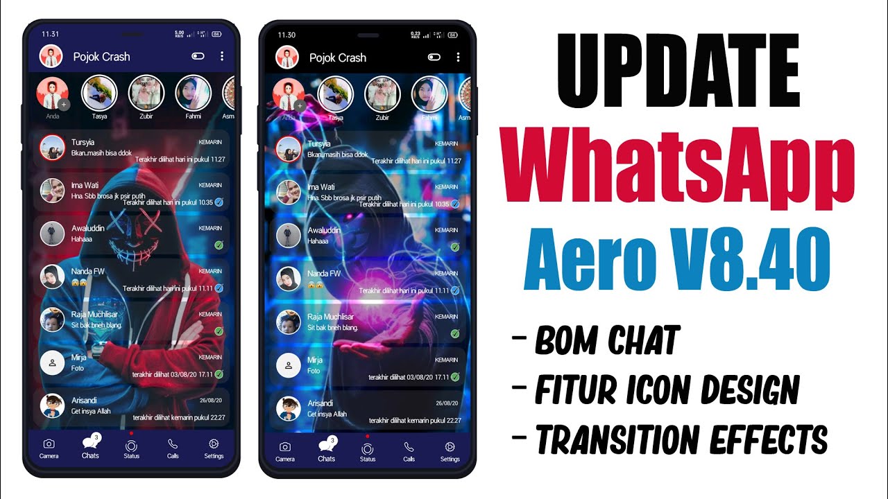 Wa Aero Update || WhatsApp Aero v8.40 - New Fiture 2020