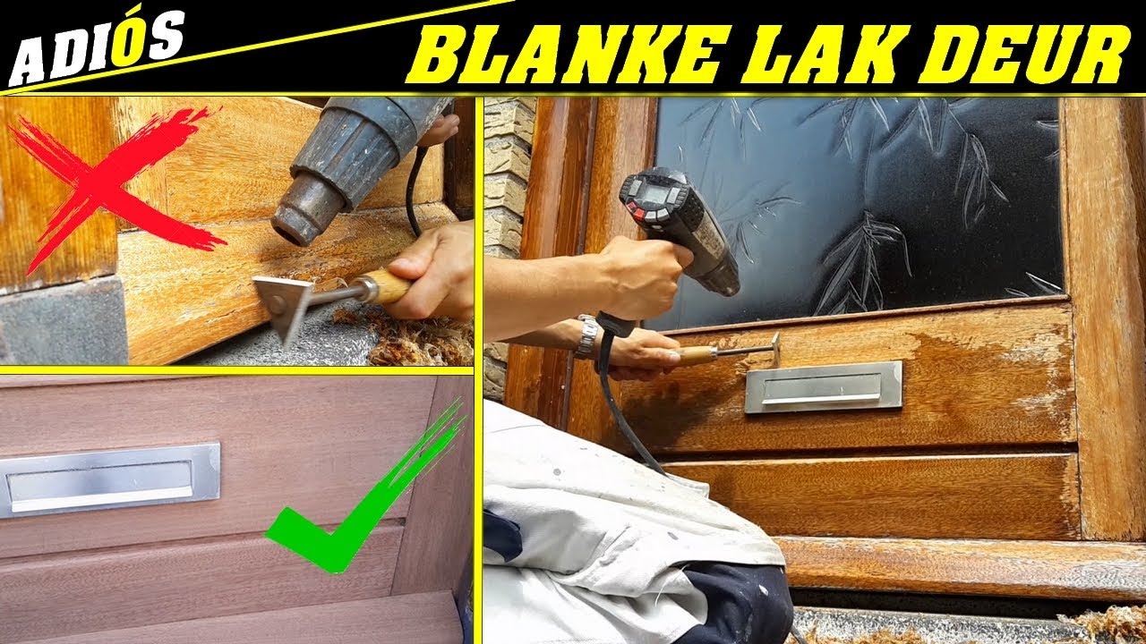 BLANKE LAK~ Buitendeur schilderen met blanke lak. #1