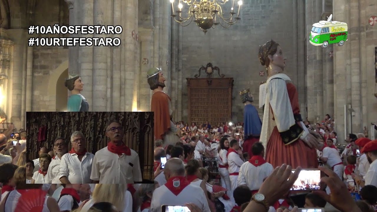 Especial Festaro: Baile Comparsa de Gigantes de Tudela en la Catedral