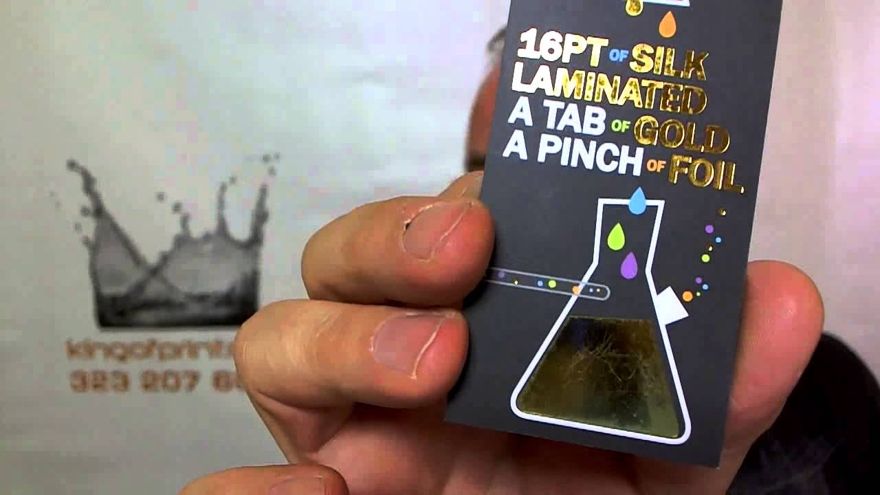 Finishing Options for Business Cards